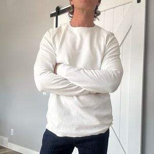 Scotch and soda ivory cotton crewneck